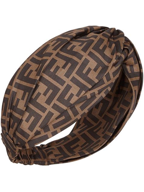 fendi ff logo stripe headband|Fendi hair accessories.